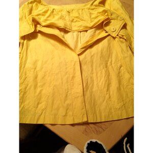 Tribal Brand Classic Yellow Waist-Length Raincoat with Snaps Large